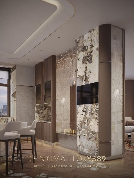 Projects - Apartment Interior Design - 176 Sq.m. Modern Classic With Patagonian Elements - A photo  9