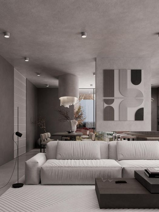 Projects - Interior Design Of Houses - House 222 Sq.m. - A photo  1