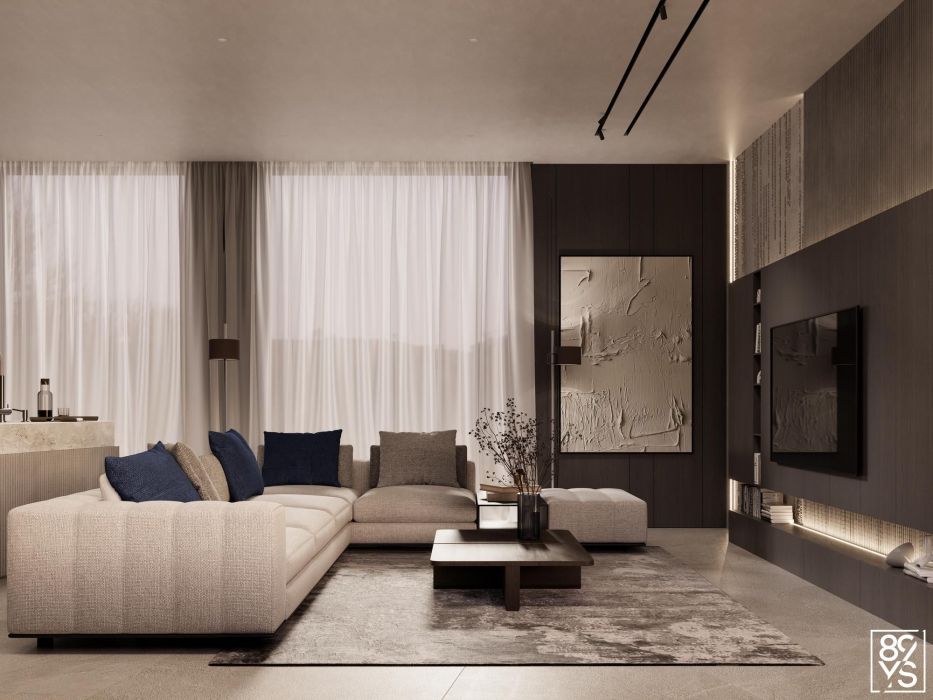 Projects - Interior Design Of Houses - House 400 Sq.m. Modern Style - A photo  2