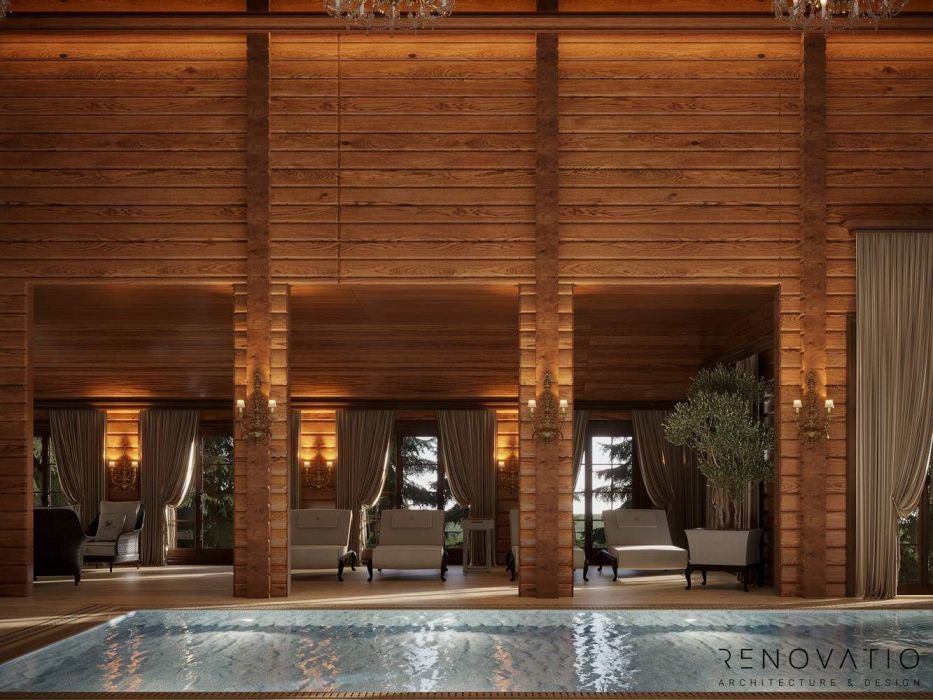 Projects - Interior Design Of Houses - House 2000 Sq.m. Chalet - A photo  3