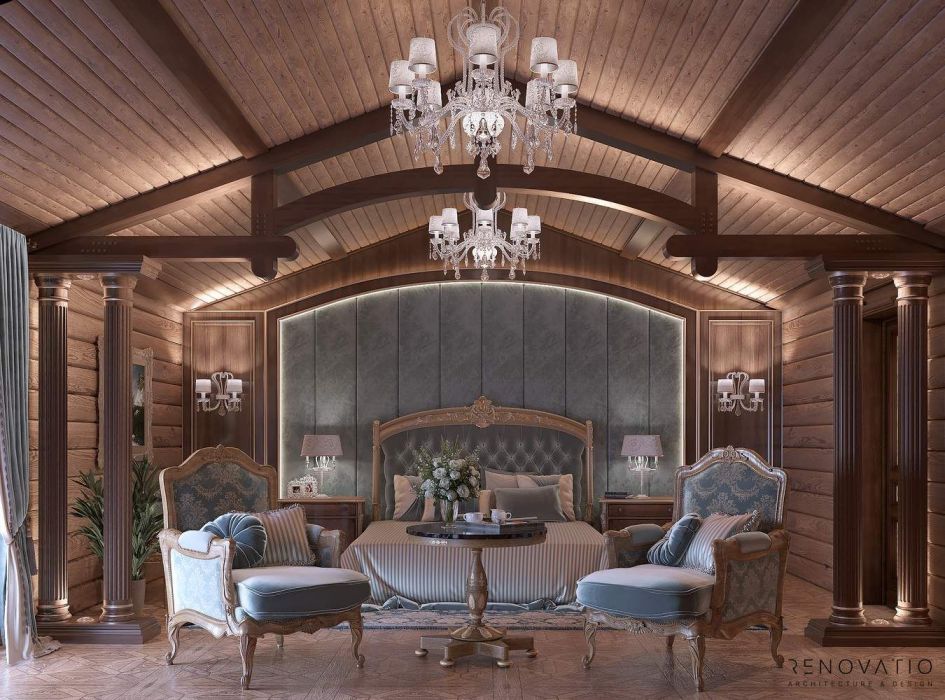 Projects - Interior Design Of Houses - House 2000 Sq.m. Chalet - A photo  12