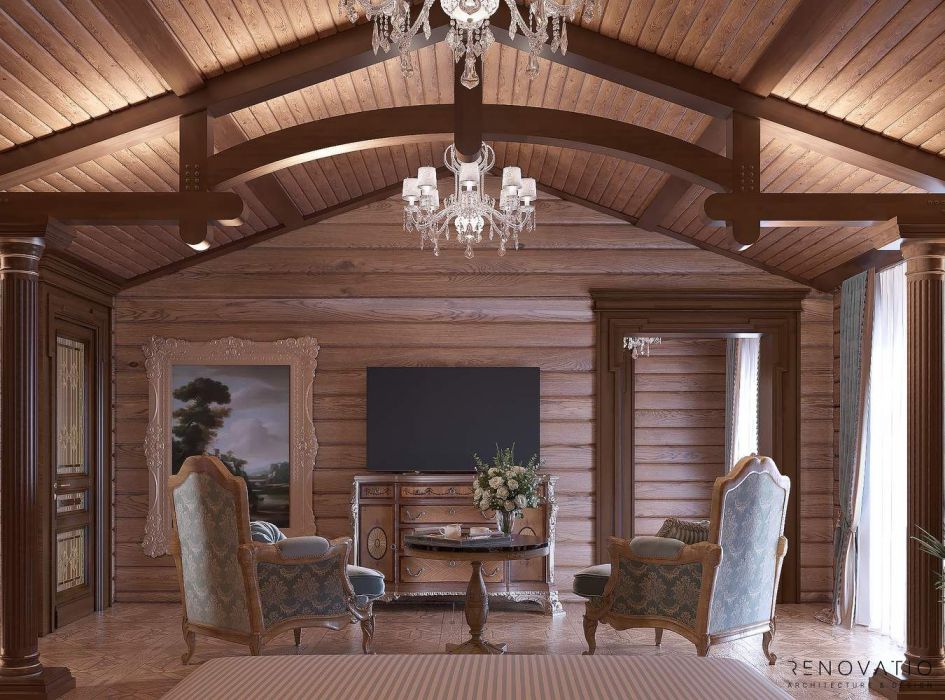 Projects - Interior Design Of Houses - House 2000 Sq.m. Chalet - A photo  13