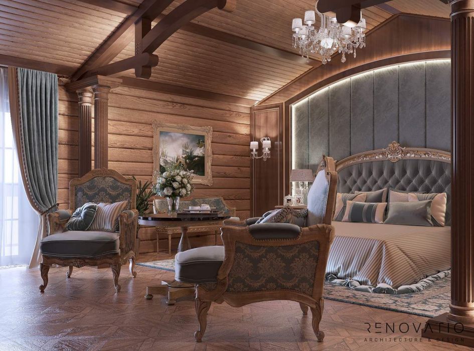 Projects - Interior Design Of Houses - House 2000 Sq.m. Chalet - A photo  14