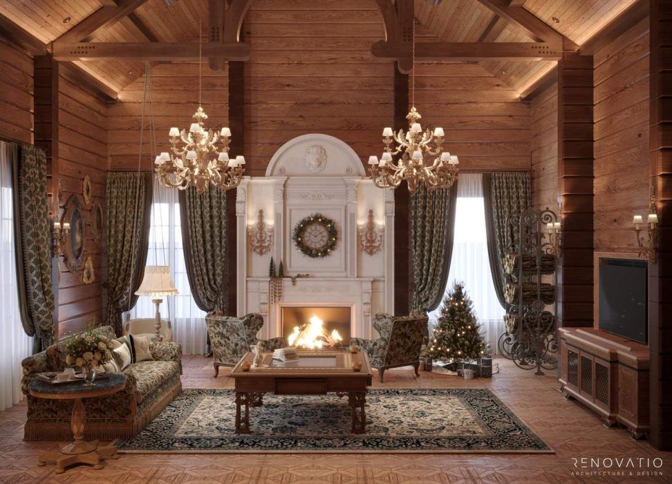 Projects - Interior Design Of Houses - House 2000 Sq.m. Chalet - A photo  38