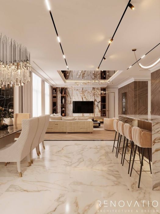 Projects - Interior Design Of Houses - House 400 Sq.m. - A photo  12