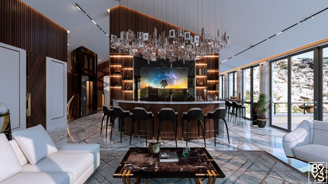Projects - Interior Design Of Houses - Cannes 2000 Sq.m. - A photo  1