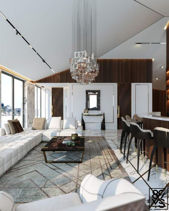 Projects - Interior Design Of Houses - Cannes 2000 Sq.m. - A photo  10