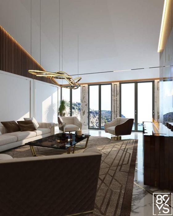 Projects - Interior Design Of Houses - Cannes 2000 Sq.m. - A photo  13