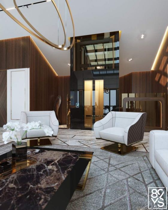 Projects - Interior Design Of Houses - Cannes 2000 Sq.m. - A photo  15