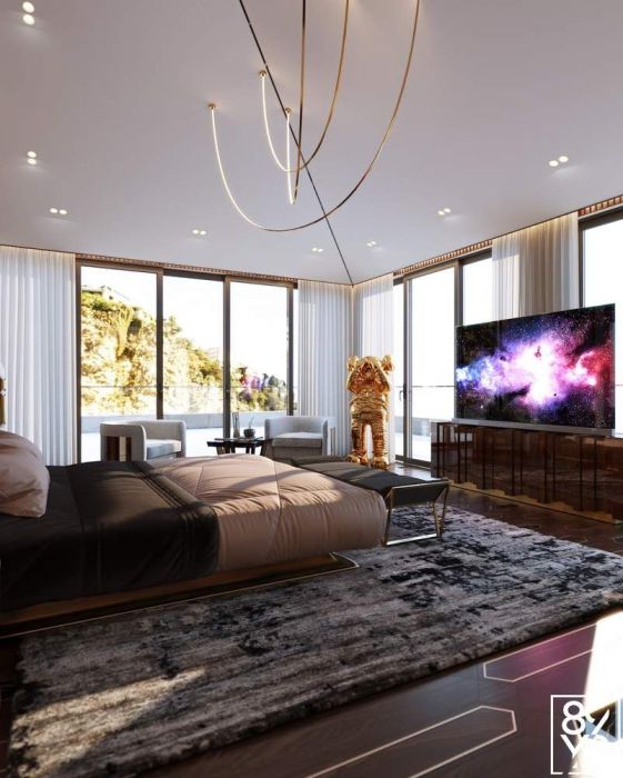Projects - Interior Design Of Houses - Cannes 2000 Sq.m. - A photo  18