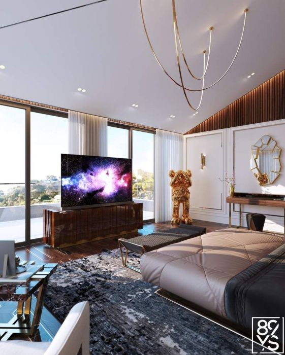 Projects - Interior Design Of Houses - Cannes 2000 Sq.m. - A photo  19