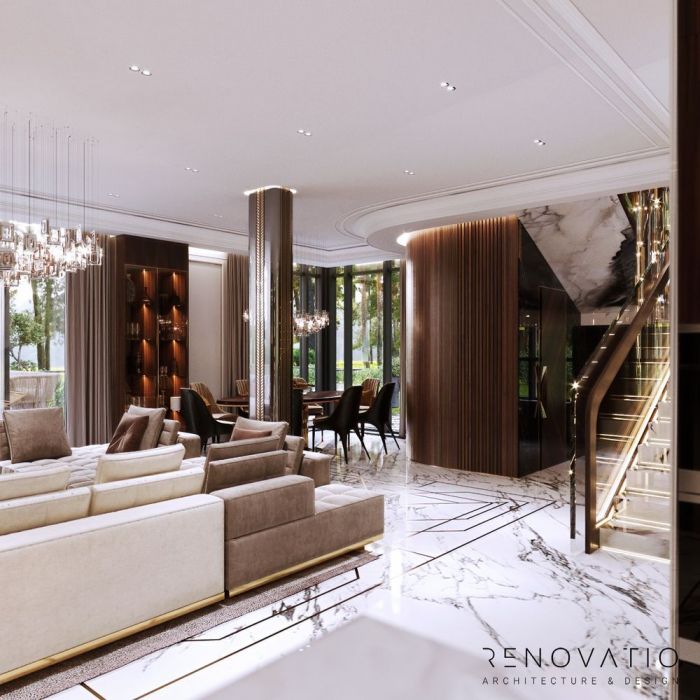 Projects - Interior Design Of Houses - Riviera Village 460 Sq.m. - A photo  5