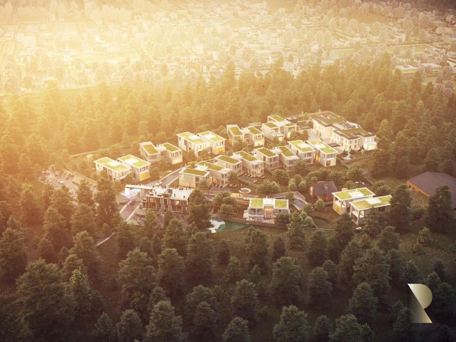 Projects - Cottage Townships - Cottage Town Elysium - View From Above - A photo  2