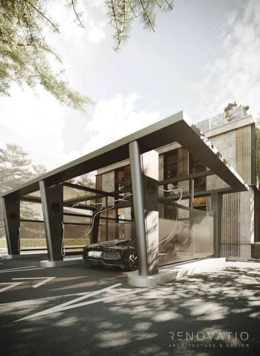 Projects - House Projects - Facade Of The Restaurant In Pushcha Voditsa - A photo  6