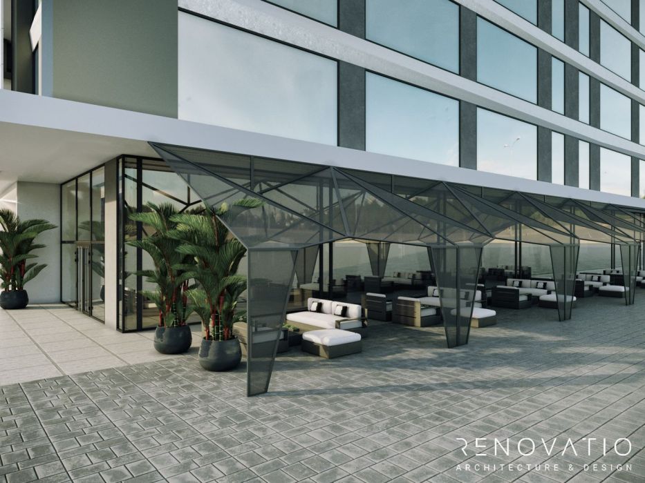 Projects - House Projects - Facade Of An Office Building - A photo  2
