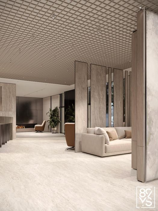 Projects - Halls, Mops, Parking - Hall In The Club House On Michurin - A photo  3